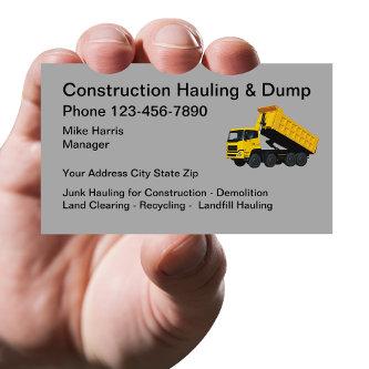 Construction Hauling Dump Truck