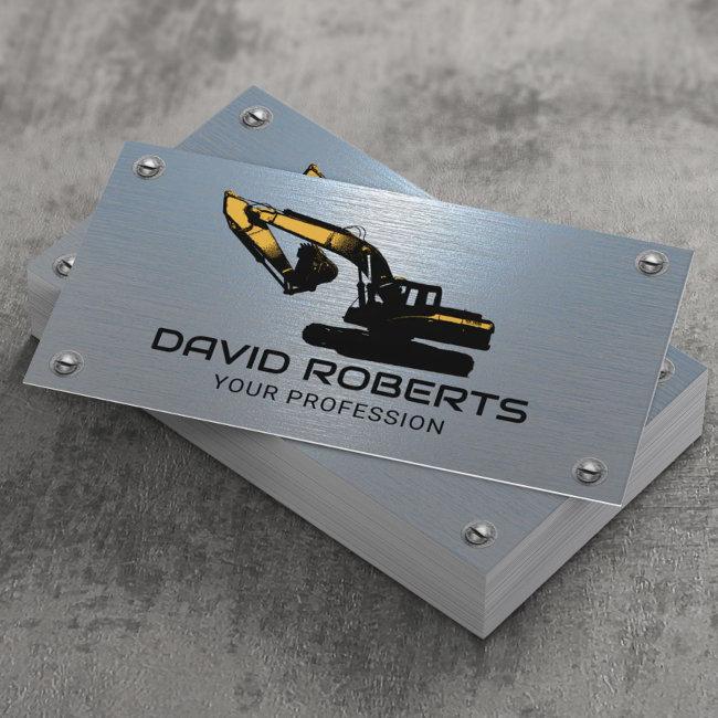 Construction Heavy Equipment Operator Blue Metal