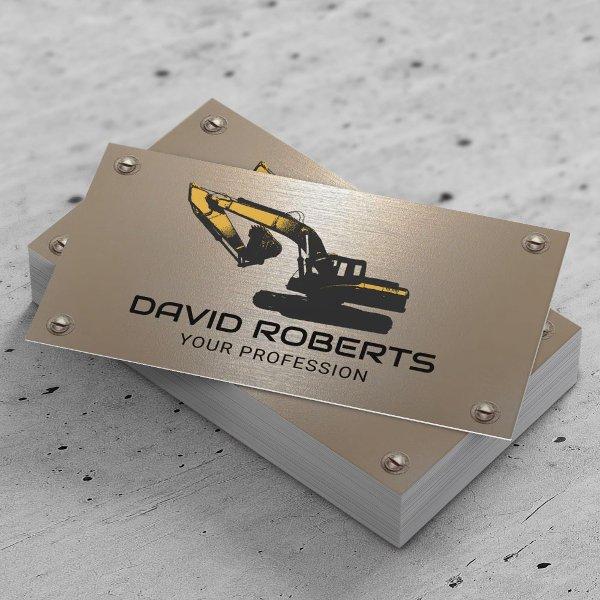 Construction Heavy Equipment Operator Modern Metal