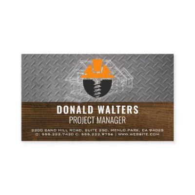 Construction Logo | Blueprints | Steel | Wood