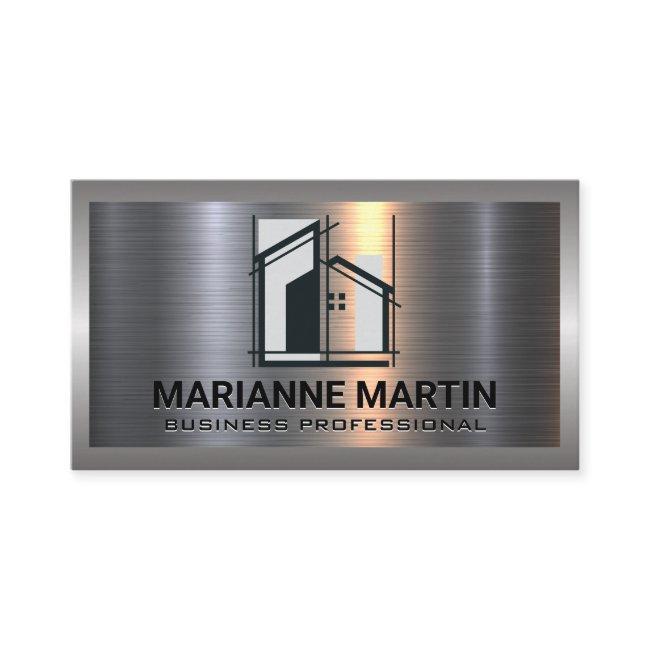 Construction Logo | Line Art Style | Metal