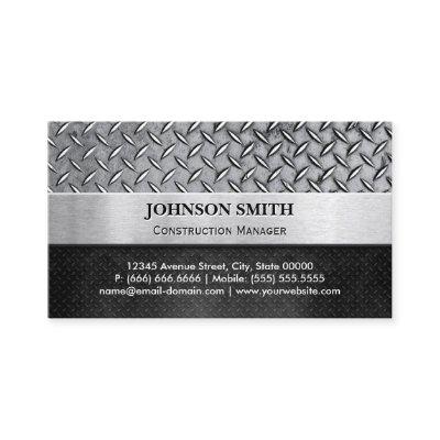 Construction Manager - Diamond Metal Plate