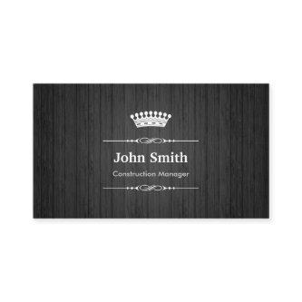 Construction Manager Royal Black Wood Grain