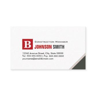 Construction Manager - Simple Chic Red