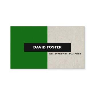 Construction Manager - Simple Elegant Stylish