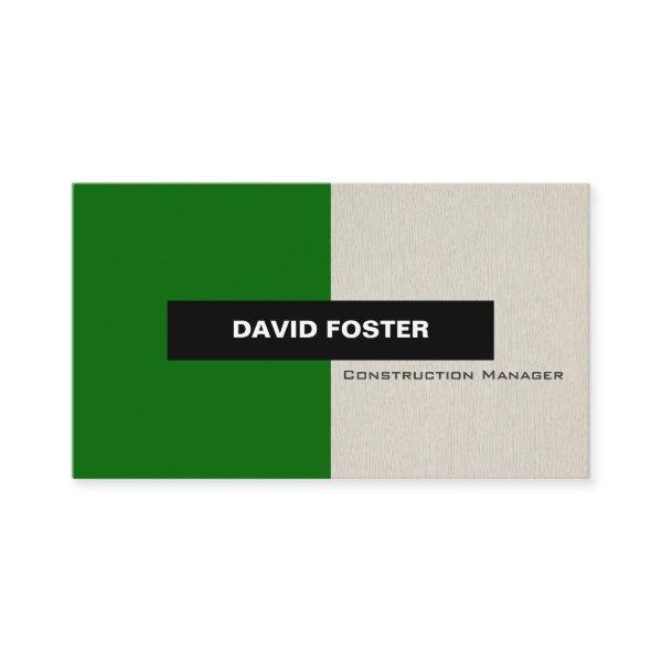 Construction Manager - Simple Elegant Stylish
