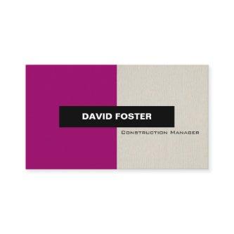 Construction Manager - Simple Elegant Stylish