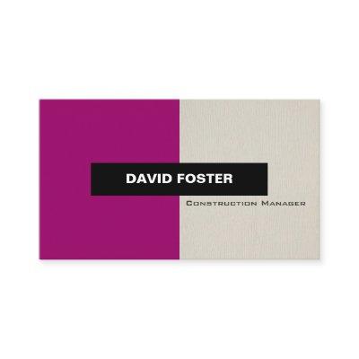 Construction Manager - Simple Elegant Stylish