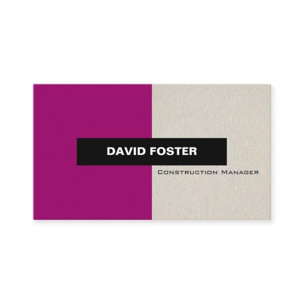 Construction Manager - Simple Elegant Stylish