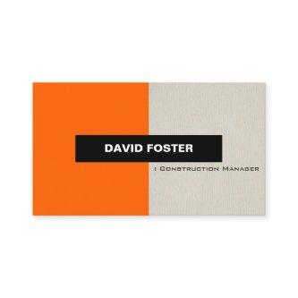 Construction Manager - Simple Elegant Stylish