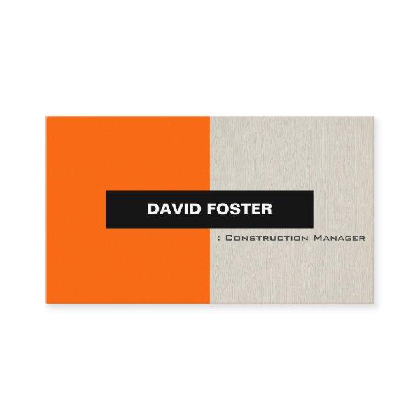Construction Manager - Simple Elegant Stylish
