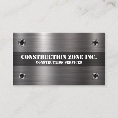 Construction Metallic Background And Fasteners