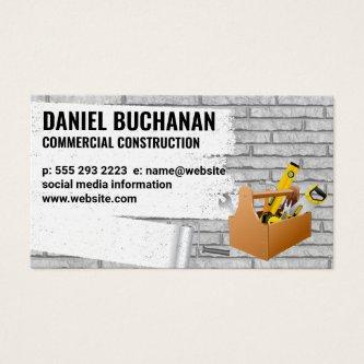 Construction | Painted Brick Wall | Tool Box