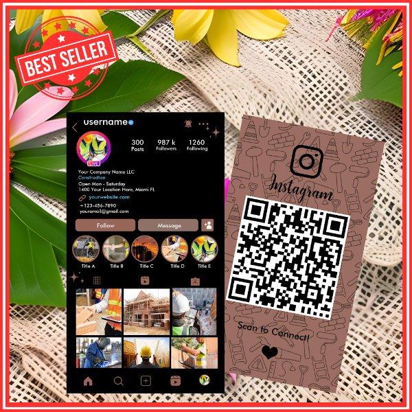 Construction Professional Builder Handyman QR Code