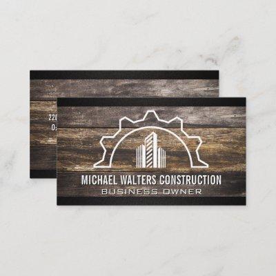 Construction Property Logo | Wood