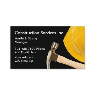 Construction Services With Hard Hat