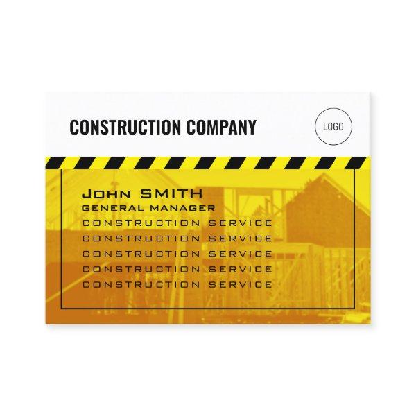Construction sight inspired with logo