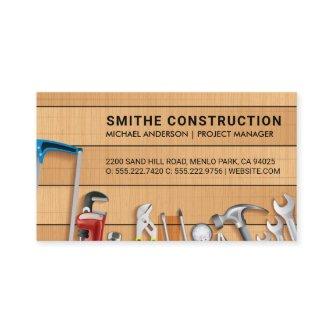Construction Tools on Wooden Table | Carpentry