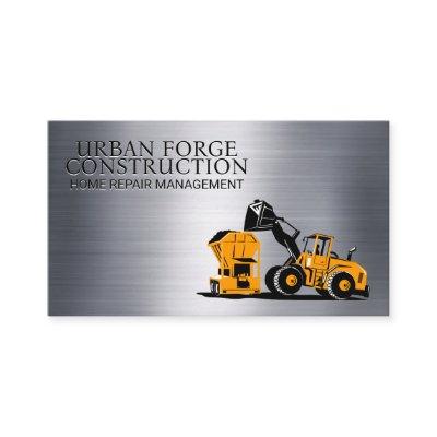 Construction Vehicle Loader | Metallic Brushed