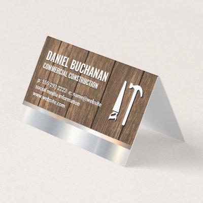 Construction | Wood Metallic | Saw Hammer Tools