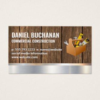 Construction | Wood Metallic | Tool Box