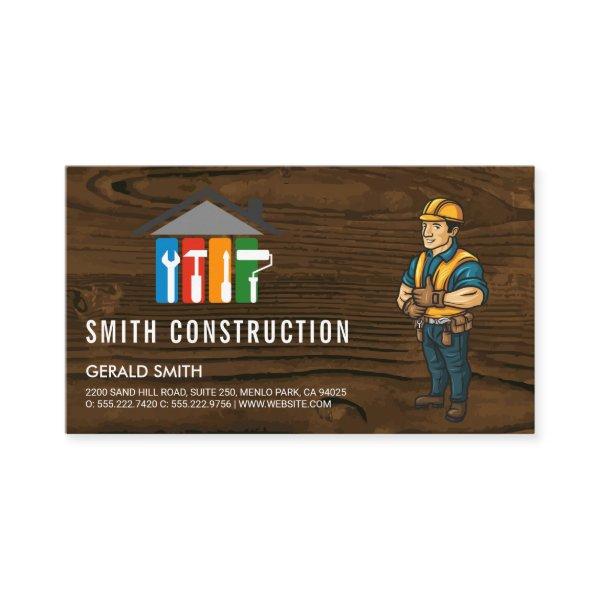 Construction Worker | General Contractor Logo