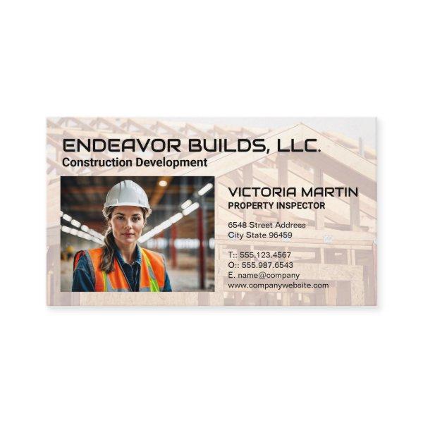 Construction Worker in Warehouse