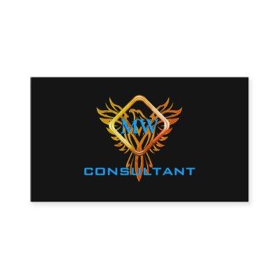 Consultant, Diamond Frame and Flame Phoenix, Black