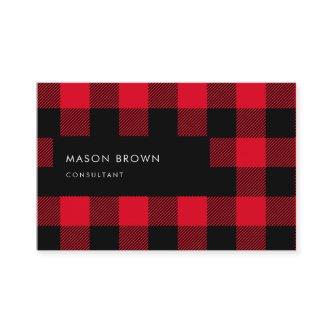 Consultant Profi Geometric Buffalo Plaid Red