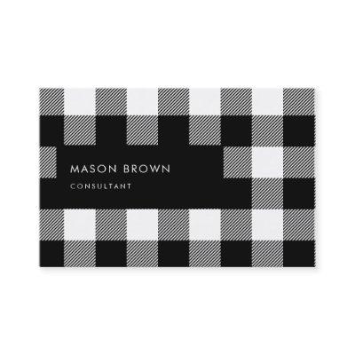 Consultant Profi Modern Geometric Buffalo Plaid