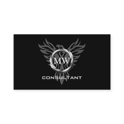 Consultant, Silver Ring, Stylized Phoenix Logo