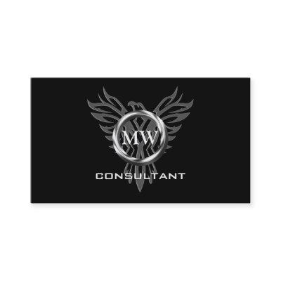 Consultant, Silver Ring, Stylized Phoenix Logo