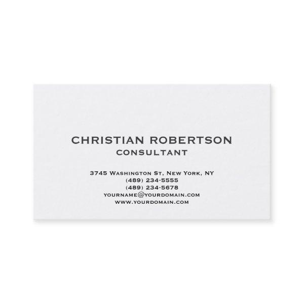 Contemporary Black White Consultant