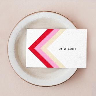Contemporary Bright Geometric Stripes Color Block