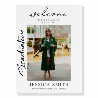 Contemporary Casual Script Graduation Celebration  Foam Board