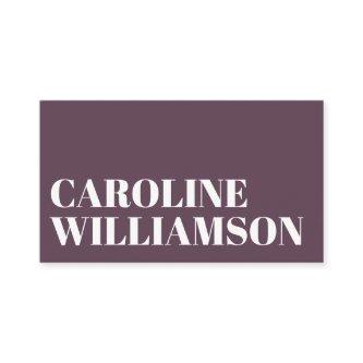 Contemporary Minimal Bold Typography Dark Mauve