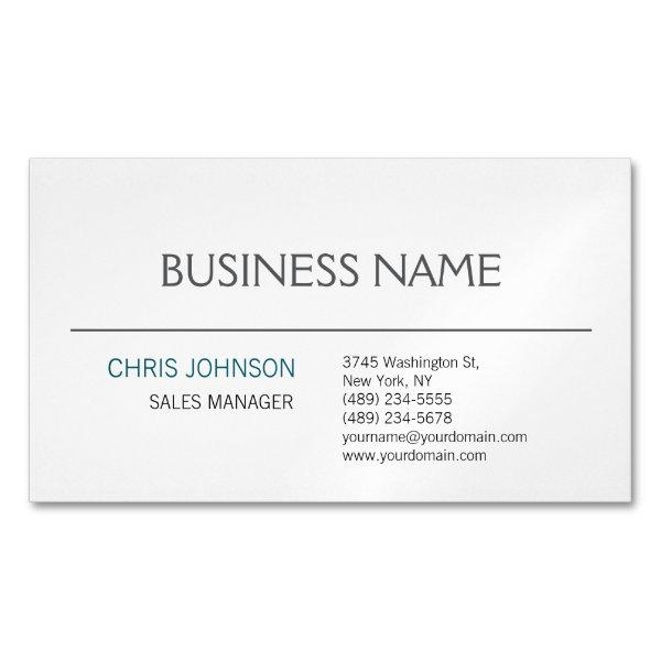 Contemporary Modern Minimalist Plain  Magnet