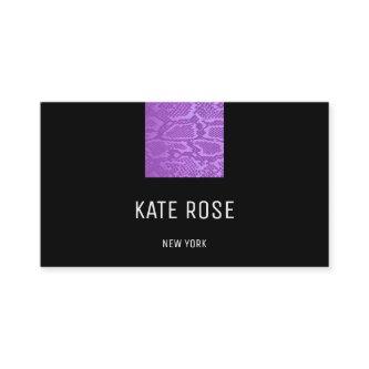 Contemporary Monochromatic Python Skin Purple