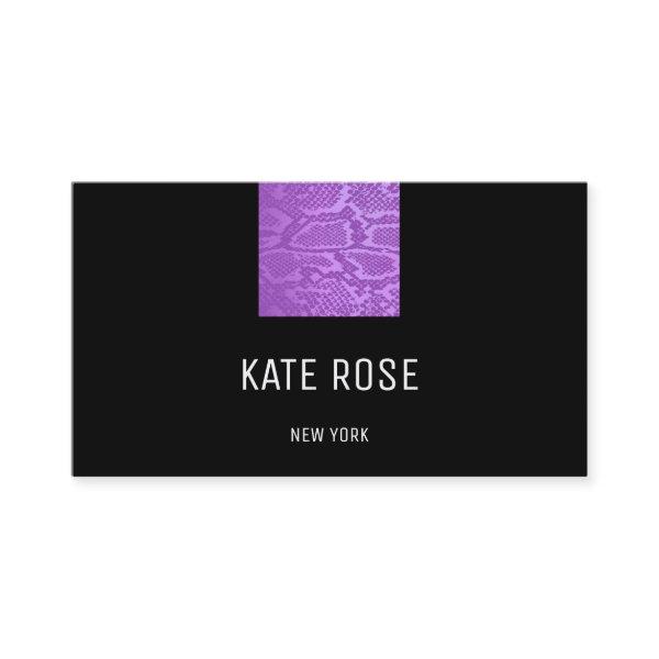 Contemporary Monochromatic Python Skin Purple