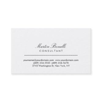 Contemporary Plain White Consultant