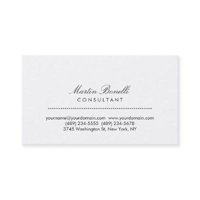 Contemporary Plain White Consultant