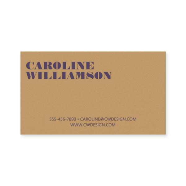 Contemporary Yellow Purple Minimal Bold Name Logo