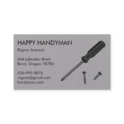 Contractor Handyman Mechanic Screwdriver Cool