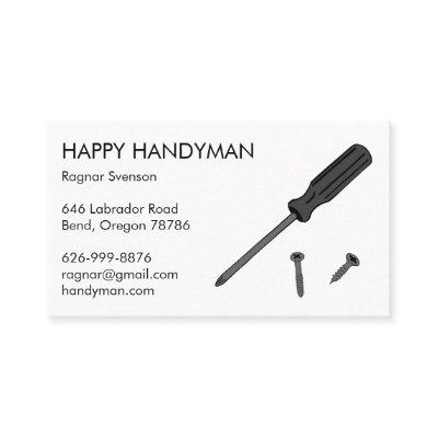 Contractor Handyman Mechanic Screwdriver Cool