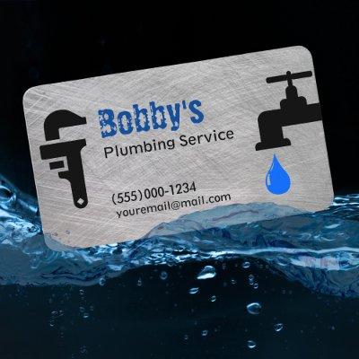 Contractor Plumbing Service Chrome Design Business