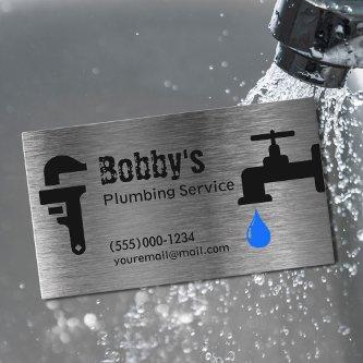 Contractor Plumbing Service Chrome Design