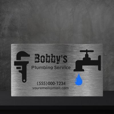 Contractor Plumbing Service Chrome Design