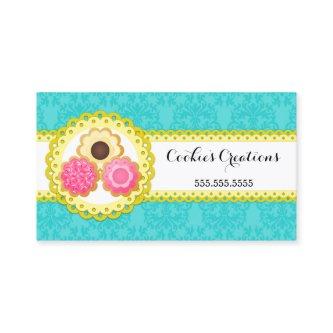 Cookie Bakery Damask Scalloped Border