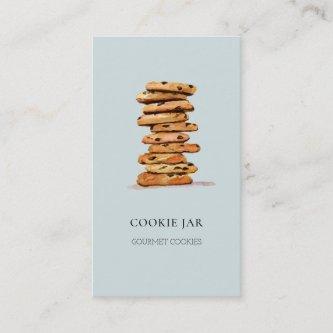 Cookie bakery watercolor blue