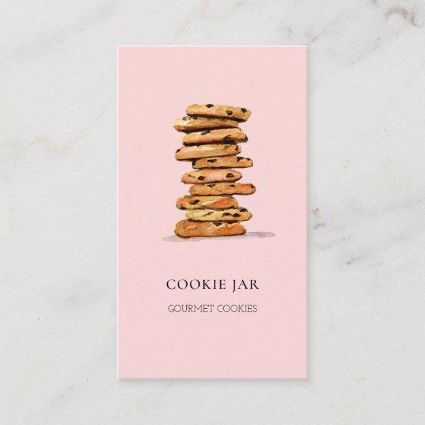 Cookie bakery watercolor pink